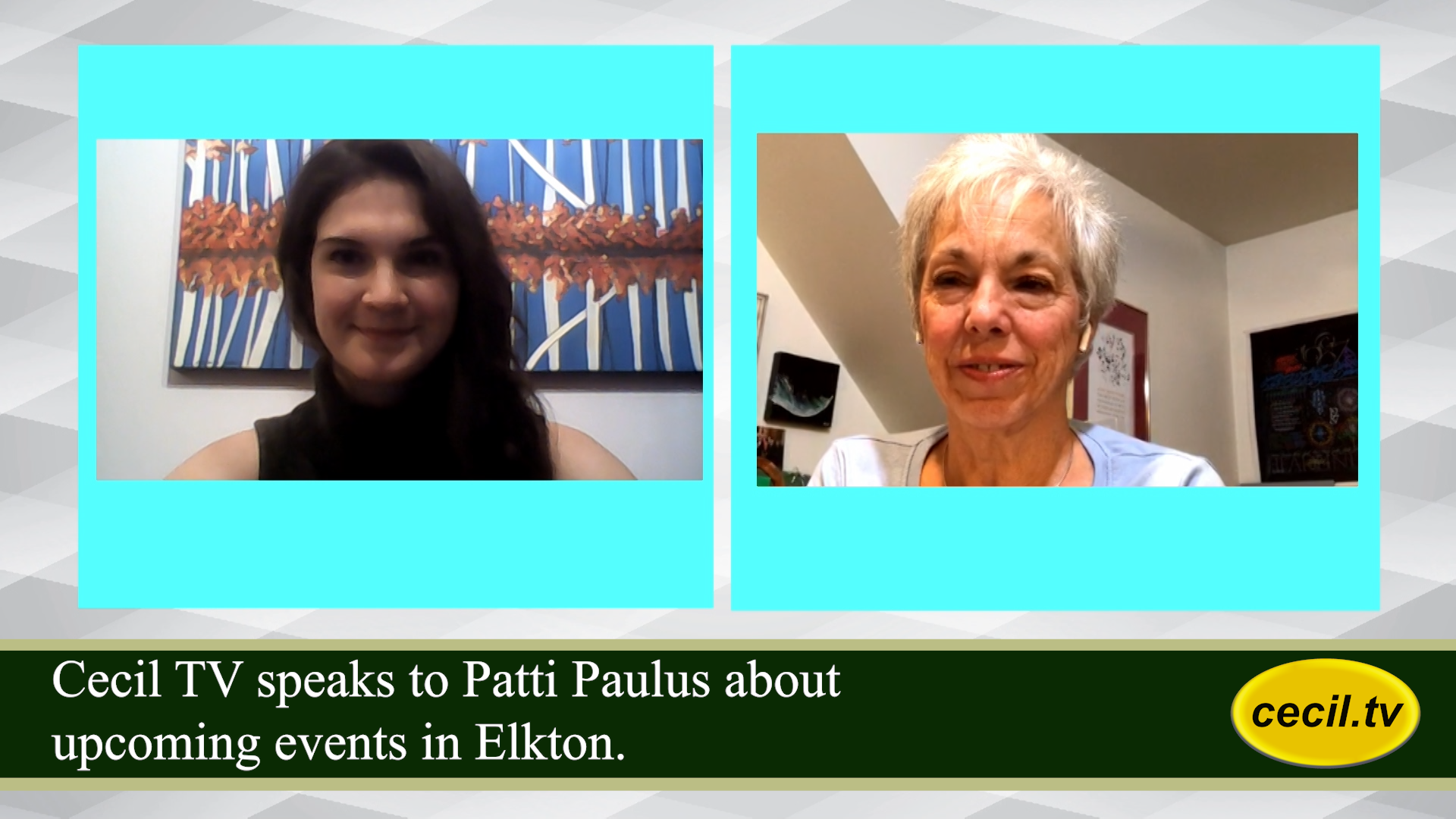Cecil TV speaks to Patti Paulus about upcoming events in Elkton.