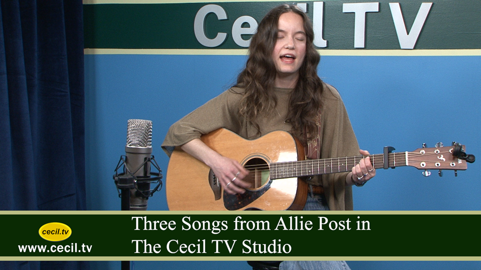 Three Songs from Allie Post in The Cecil TV Studio
