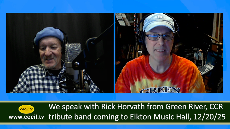 We speak with Rick Horvath from Green River, CCR tribute band coming to Elkton Music Hall, 12/20/25