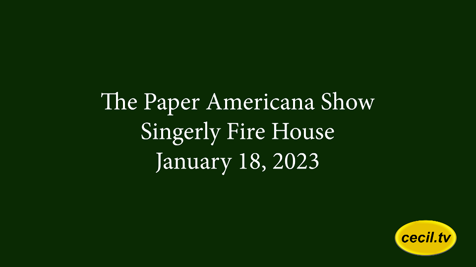 The Paper Americana Show, Singerly Fire House, January 18, 2023