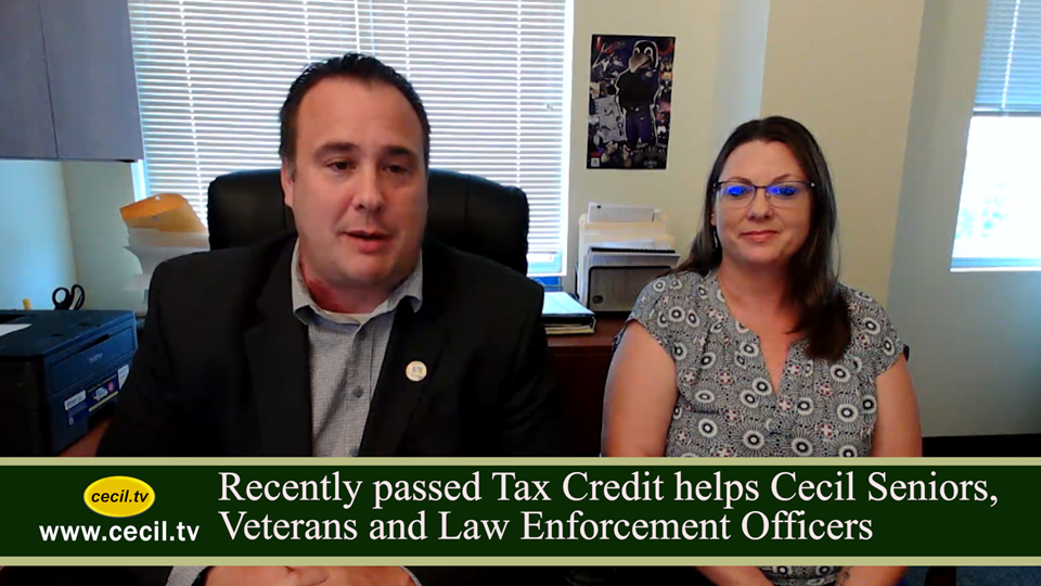 Recently passed Tax Credits help Cecil Seniors, Veterans and Law Enforcement Officers
